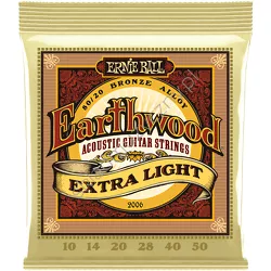 Ernie Ball 2006 Earthwood 80/20 Bronze Alloy Extra Light ][ Struny do gitary akustycznej 10-52