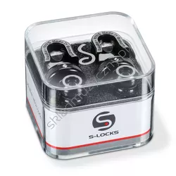 Schaller Strap Lock L (27mm) Black Chrome ][ Blokowane zaczepy paska
