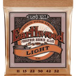Ernie Ball 2148 Earthwood Light Phosphor Bronze Alloy | Struny do gitary akustycznej 11-52