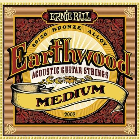 Ernie Ball 2002 Earthwood 80/20 Bronze Alloy Medium || Struny do gitary akustycznej 13-56