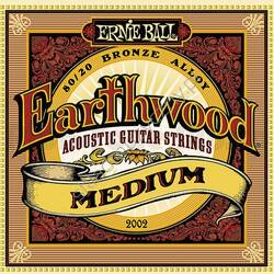 Ernie Ball 2002 Earthwood 80/20 Bronze Alloy Medium | Struny do gitary akustycznej 13-56