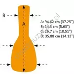 Pokrowiec na gitarę klasyczną 3/4 Ortega ONB34 wymiary.