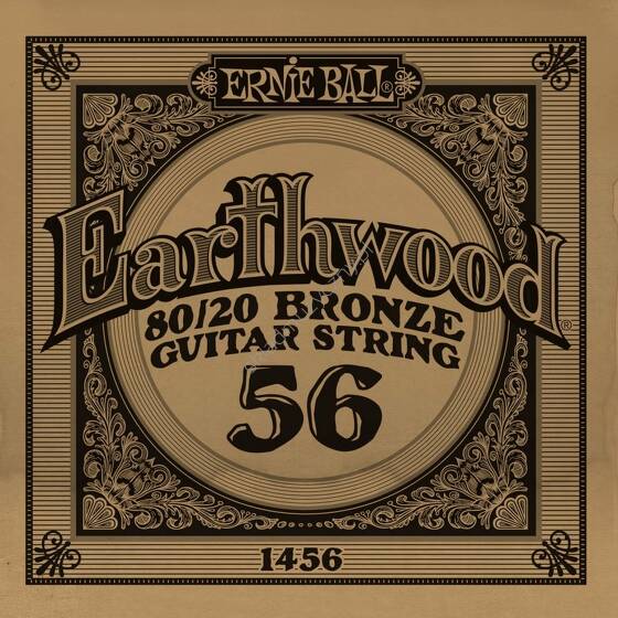 Ernie Ball Earthwood 80/20 Bronze Guitar String 1456 || Pojedyncza struna do gitary akustycznej .056