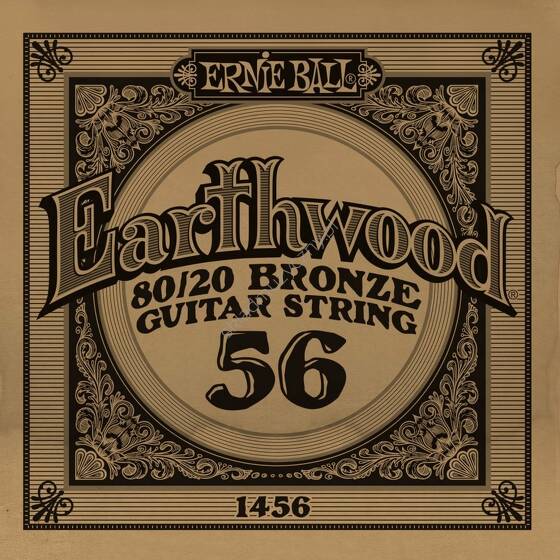 Ernie Ball Earthwood 80/20 Bronze Guitar String 1456 | Pojedyncza struna do gitary akustycznej .056