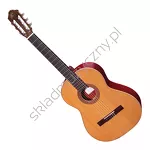 Gitara klasyczna leworęczna Ortega R200L hiszpańska lity cedr i palo-rojo front.