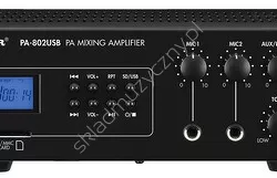 Monacor PA-802USB ][ Wzmacniacz miksujący PA mono z odtwarzaczem MP3