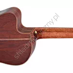 Gitara elektro-klasyczna Ortega RCE159MN top lity cedr korpus orzech tył.