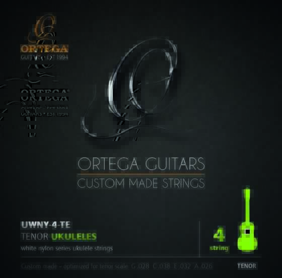 Struny do ukulele tenorowego Ortega UWNY-4-TE przód.
