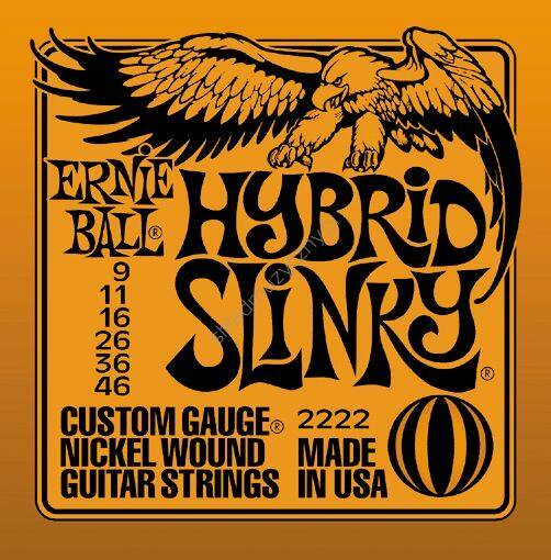 Ernie Ball 2222 Hybrid Slinky | Struny do gitary elektrycznej 9-46