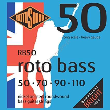 Rotosound RB50 Roto Bass || Struny do 4-strunowej gitary basowej 50-110