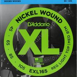 D'Addario EXL165 | Struny do 4-strunowej gitary basowej 45-105