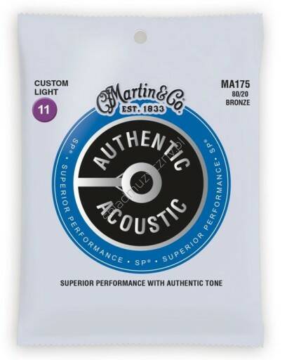 Martin MA175 Authentic Acoustic Bronze | Struny do gitary akustycznej 11-52