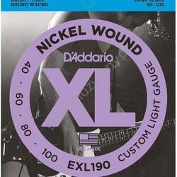 D'Addario EXL190 | Struny do 4-strunowej gitary basowej 40-100