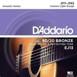 D'Addario EJ13 Bronze | Struny do gitary akustycznej 11-52