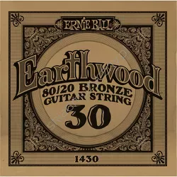 Ernie Ball Earthwood 80/20 Bronze Guitar String 1430 ][ Pojedyncza struna do gitary akustycznej .030