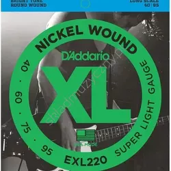 D'Addario EXL220 ][ Struny do 4-strunowej gitary basowej 40-95