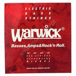 Warwick 46200 M 4 Red Strings ][ Struny do 4-strunowej gitary basowej 45-105