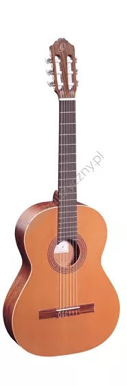 Gitara klasyczna Ortega R180 hiszpańska lity cedr i bubinga front w pionie