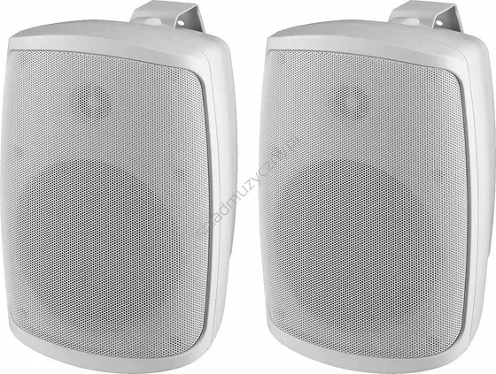 Monacor WALL-06T/WS ][ Para białych głośników instalacyjnych 6