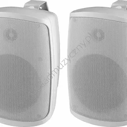 Monacor WALL-06T/WS ][ Para białych głośników instalacyjnych 6"