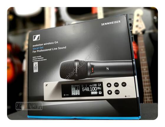 Sennheiser EW 100 G4-865-S-B || System bezprzewodowy z mikrofonem do ręki