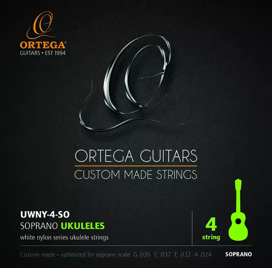 Struny do ukulele sopranowego Ortega UWNY-4-SO przód.