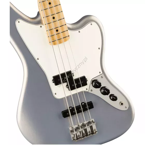 Fender Player Jaguar Bass MN SILVER ][ 4-strunowa gitara basowa