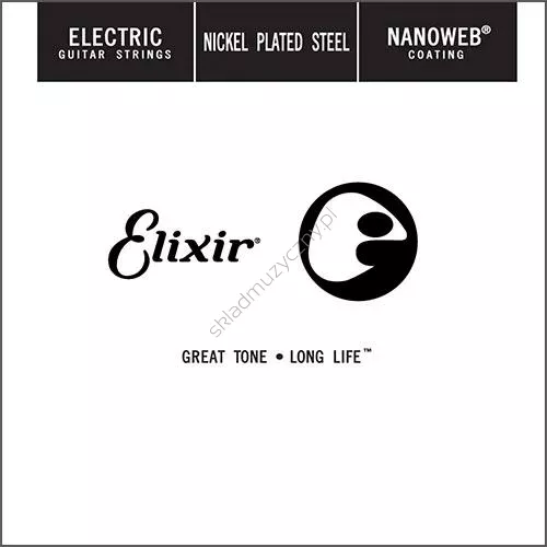 Elixir Nanoweb 15246 ][ Pojedyncza struna do gitary elektrycznej .046