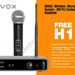 Novox Free H1 | Zestaw bezprzewodowy z mikrofonem do ręki