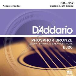D'Addario EJ26 Phosphor Bronze | Struny do gitary akustycznej 11-52