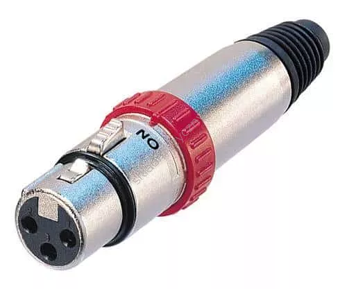 Neutrik NC3FXS ][ Złącze męskie na kabel XLR M z wyłącznikiem