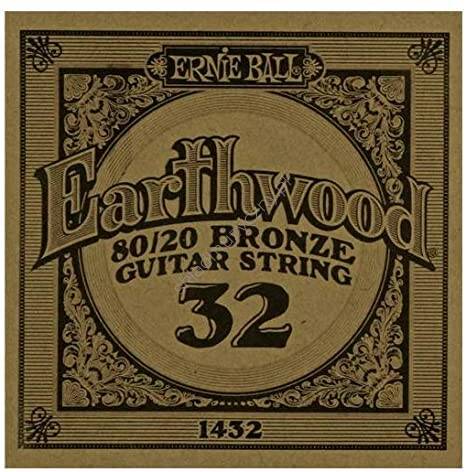 Ernie Ball Earthwood 80/20 Bronze Guitar String 1432 | Pojedyncza struna do gitary akustycznej .032