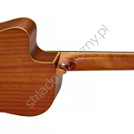 Gitara elektro-klasyczna Ortega RCE131 top lity cedr tył.