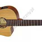 Gitara elektro-klasyczna Ortega RCE131 top lity cedr przód.