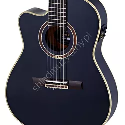 Ortega RCE138-T4BK-L ][ Leworęczna gitara elektro-klasyczna z wąskim korpusem 4/4