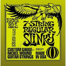 Ernie Ball 2621 7-string Regular Slinky || Struny do 7-strunowej gitary elektrycznej 10-56