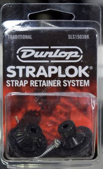 Dunlop SLS1503BK Straplok Black Oxide Finish ||Zaczepy do paska czarne