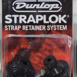 Dunlop SLS1503BK Straplok Black Oxide Finish ][ Blokowane zaczepy do paska czarne