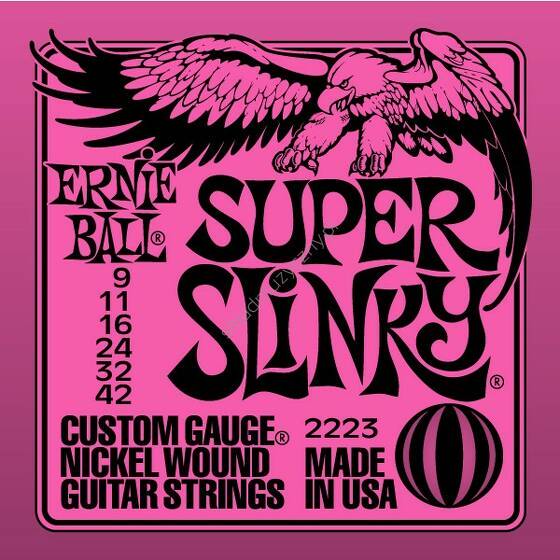 Ernie Ball 2223 Super Slinky | Struny do gitary elektrycznej 9-42