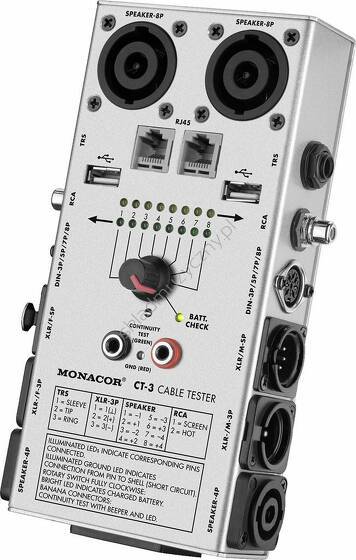 Monacor CT-3 || Tester kabli