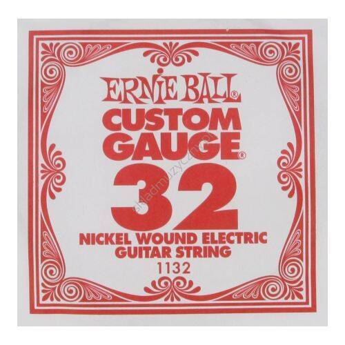Ernie Ball Custom Gauge 1132 | Pojedyncza struna do gitary elektrycznej .032