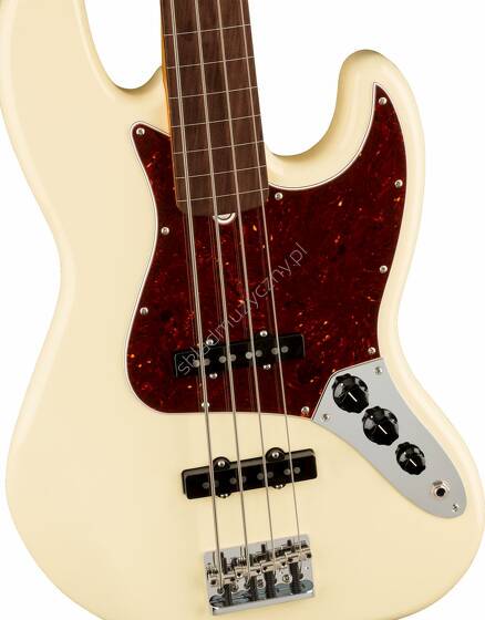 Fender American Professional II Jazz Bass FL RW OWT || Bezprogowa 4-strunowa gitara basowa
