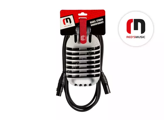 Red's Music MCN2150BLK STUDIO ][ Kabel mikrofonowy XLR / XLR 5m