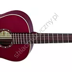 Gitara klasyczna 7/8 Ortega R121-7/8WR czerwona przód.