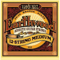 Ernie Ball 2012 Earthwood 80/20 Bronze Alloy Medium | Struny do 12-strunowej gitary akustycznej 11-52