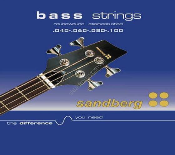 Sandberg BS4-40 | Struny do gitary basowej stalowe 40-100