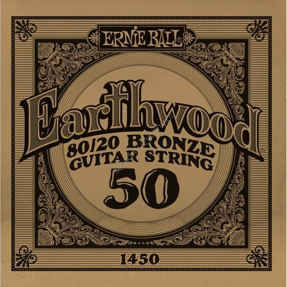 Ernie Ball Earthwood 80/20 Bronze Guitar String 1450 || Pojedyncza struna do gitary akustycznej .050