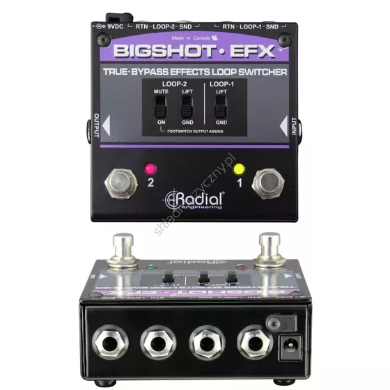 Radial BigShot EFX ][ Kontroler dla pętli efektów ze światełkami LED i dwiema pętlami