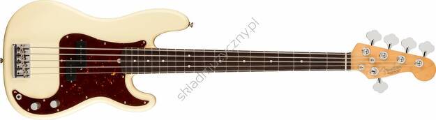 Fender American Professional II Precision Bass V RW OWT | 5-strunowa gitara basowa