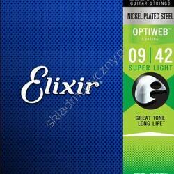Elixir 19002 Optiweb | Struny do gitary elektrycznej 9-42